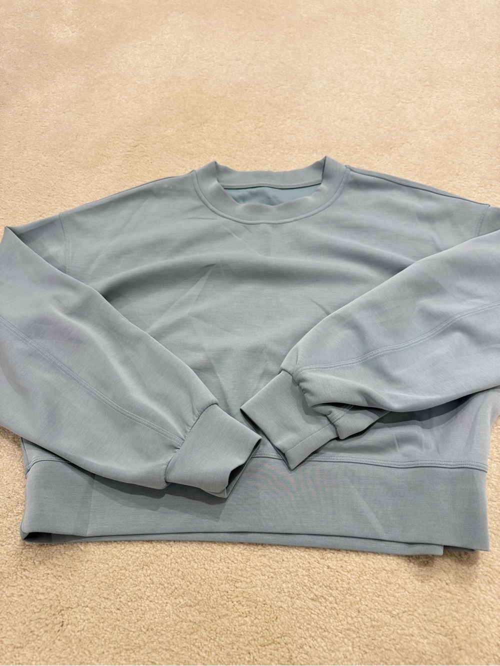 Lululemon Softstreme cropped crew I sweatshirt